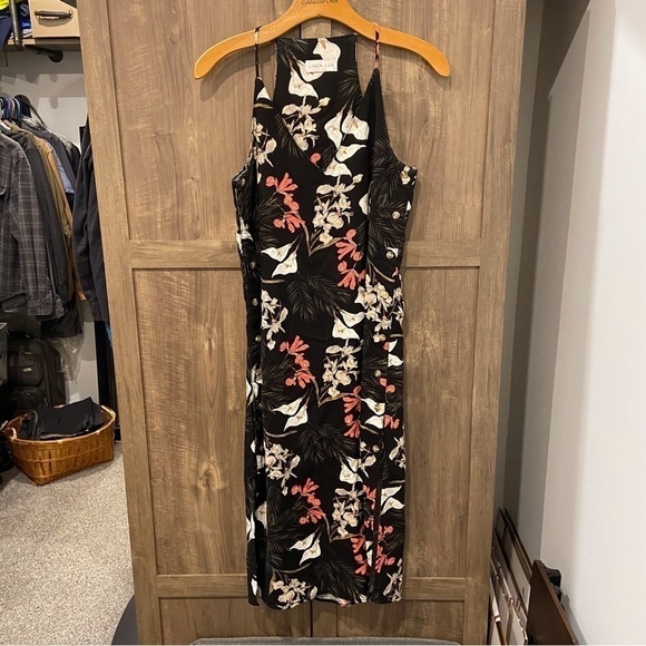 Linen Lux Dresses & Skirts - Linen Lux Small Midi Dress Hawaiian floral print